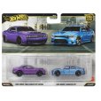 Hot Wheels - Premium auto 2018 Dodge Challenger SRT Demon & 2015 Dodge Charger SRT