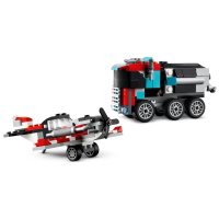 31146 Lego Creator – Náklaďák s plochou korbou a helikoptérou