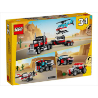 31146 Lego Creator – Náklaďák s plochou korbou a helikoptérou