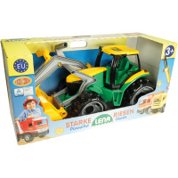 Traktor s lžící a bagrem