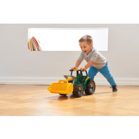 Traktor s lžící a bagrem