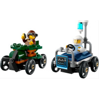 60459 Lego City – Závodní balíček: Letadlo vs. nemocniční lůžko