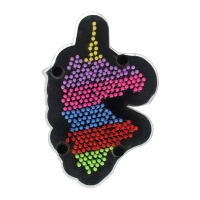 Pin Art – Jednorožec-Duha-Srdce
