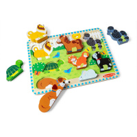 Dřevěné puzzle - Domácí zvířátka