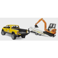 Bruder - Terénní auto RAM s rypadlem