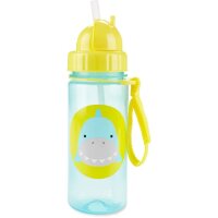 Láhev s brčkem – Žralok 390 ml