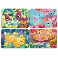 Moje první puzzle 4v1 - Roztomilí dinosauři