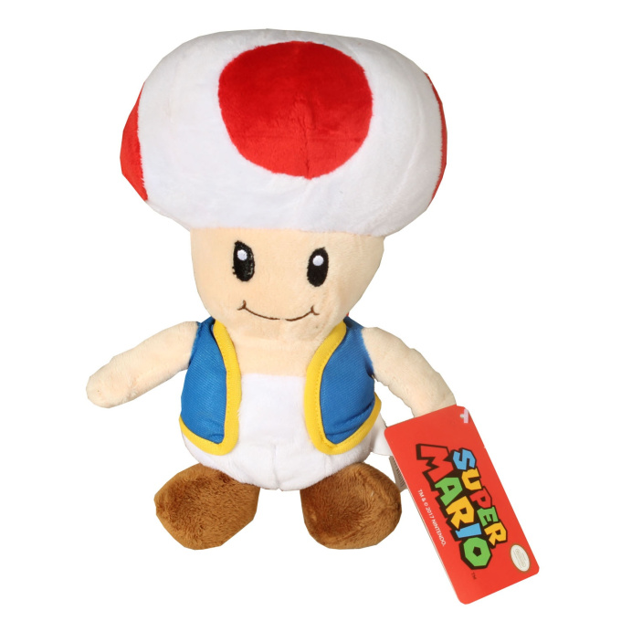 Super Mario - Plyšová postavička 25 cm Toad