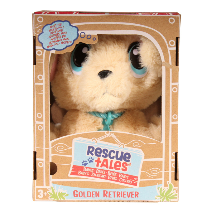 Rescue Tales Babies - Plyšové zvířátko 16,5 cm Golden Retriever