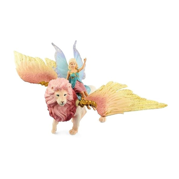 Schleich Bayala - Elfí víla a okřídlený lev 70714