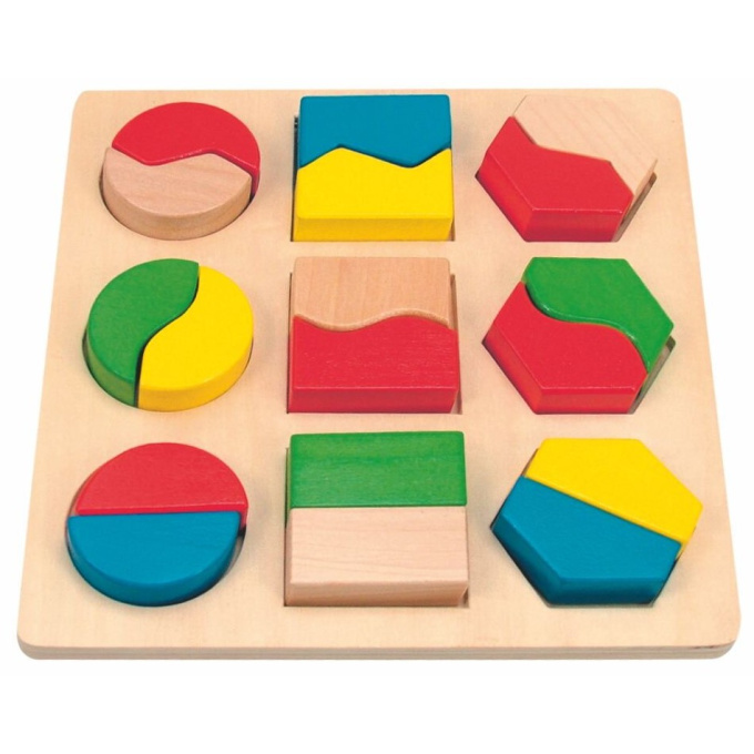 Woody – Dřevěná deska s geometrickými tvary