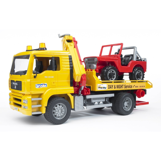 Bruder - MAN TGA odtahovka + Jeep