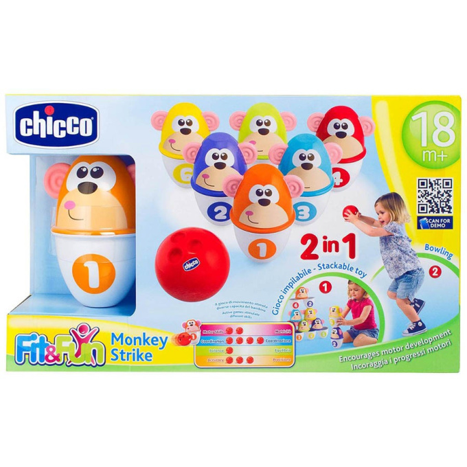 Chicco - Kuželky opičky