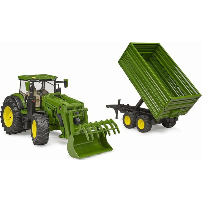 Bruder – Traktor s nakladačem a přívěsem