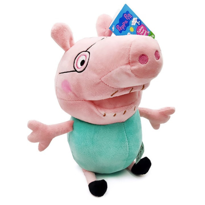 Peppa Pig – Plyšový maňásek 19 cm Daddy Pig