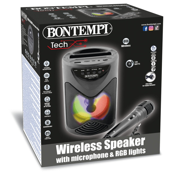 Bontempi – Bezdrátový reproduktor s mikrofonem