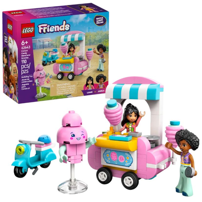 42643 Lego Friends – Stánek s cukrovou vatou a skútr