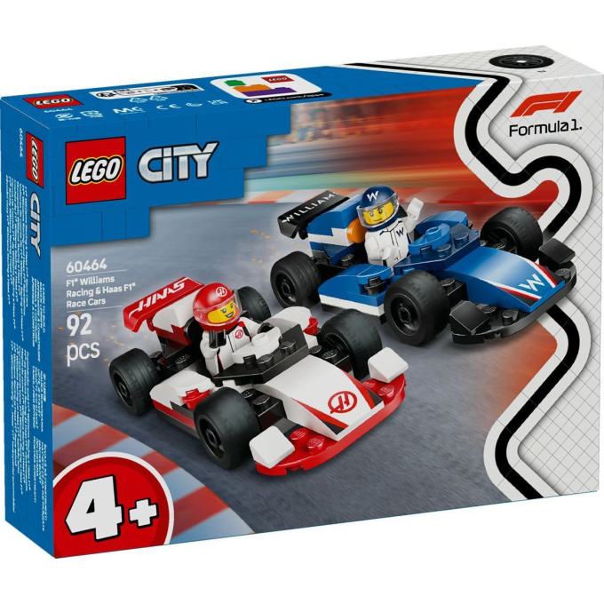 60464 Lego City – Závodní vozy F1® Williams Racing a Haas F1®
