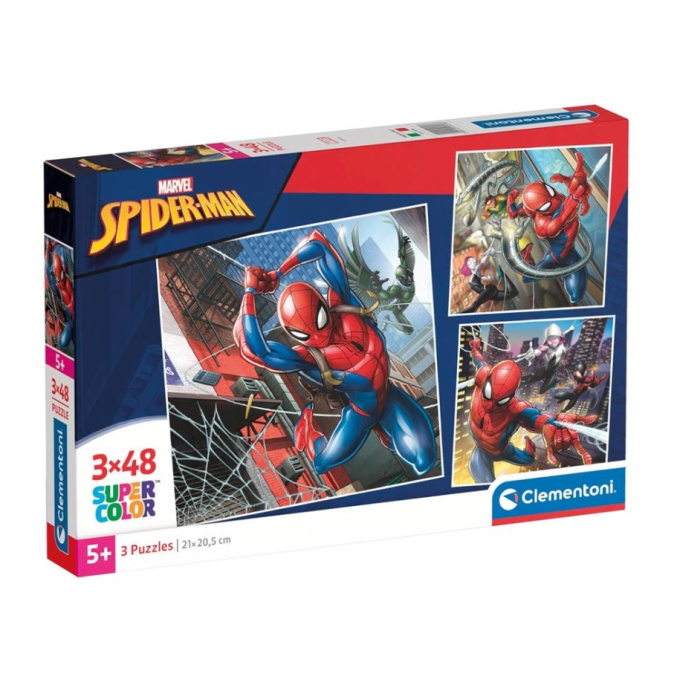 Puzzle 3x 48 - Spider-Man