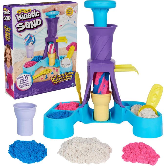 Kinetický písek – Přístroj na zmrzlinu