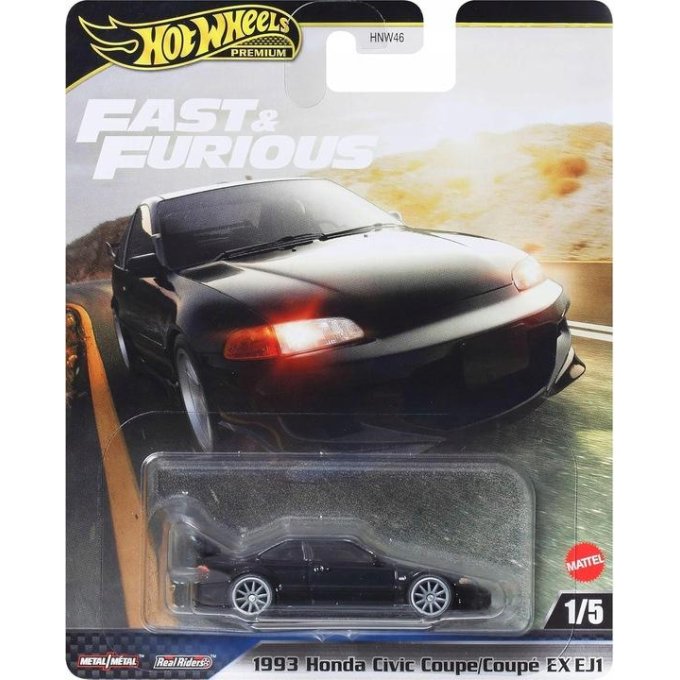 Hot Wheels – Fast & Furious auto 1993 Honda Civic Coupe