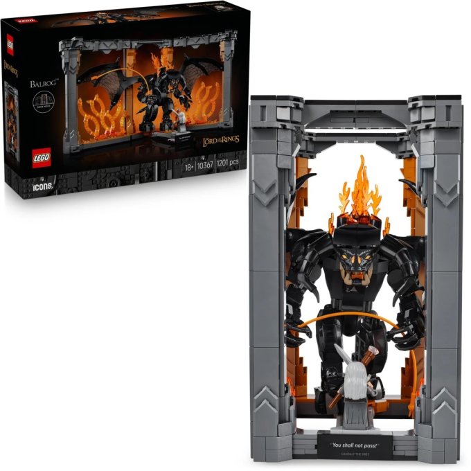 10367 Lego Icons – Knižní zarážka: Pán prstenů – Balrog™