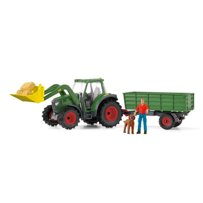 Schleich – Traktor s přívěsem 42608