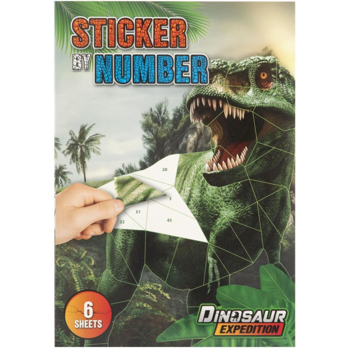 Nalepování podle čísel - Dinosaurus