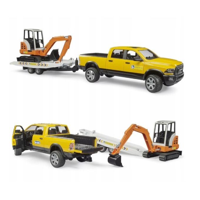 Bruder - Terénní auto RAM s rypadlem