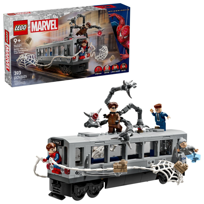 76321 Lego Marvel – Spider-Man vs. Doc Ock: Scéna v metru