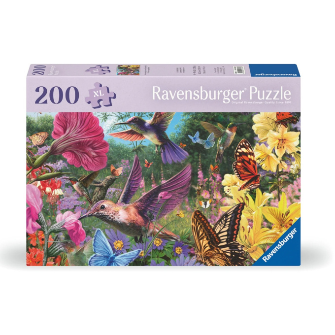Puzzle 200 XL - Kolibříci a motýli