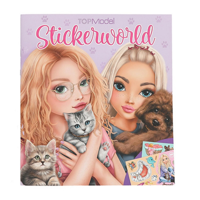 Top Model - Skicák s nálepkami