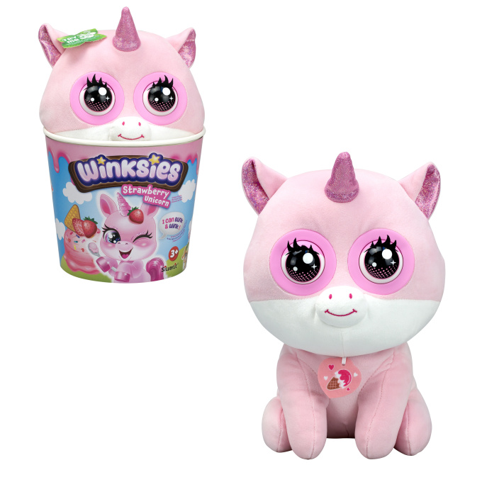 Winksies – Plyšová jednorožec Strawberry
