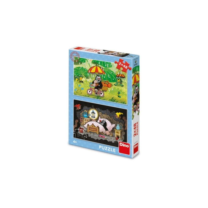 Puzzle 2x48 – Krtek se raduje