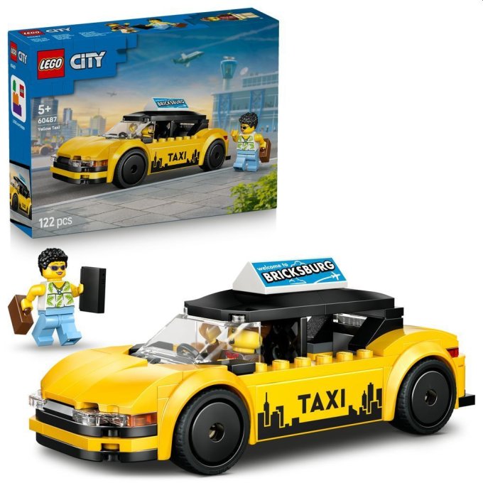 60487 Lego City – Žlutý taxík