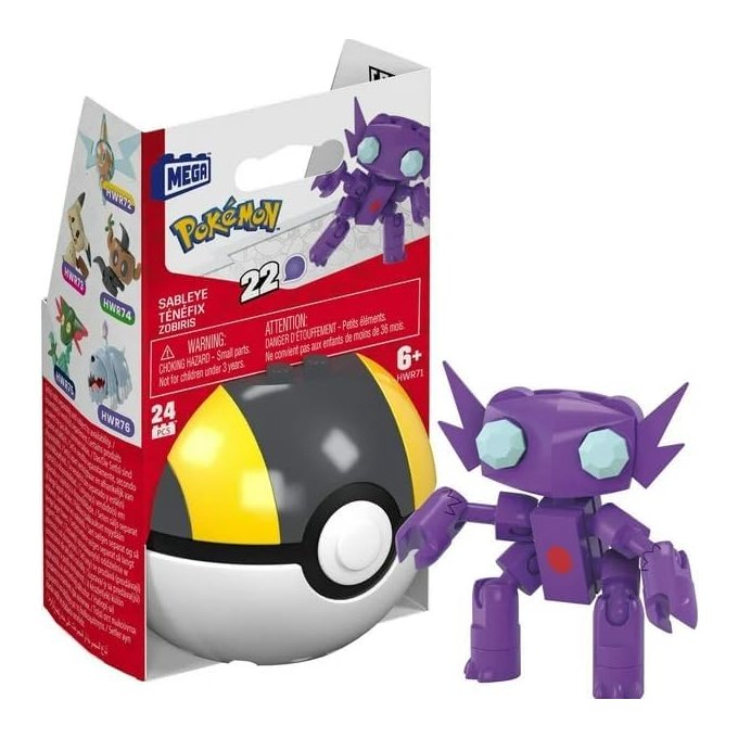 Mega Construx - Pokémon Pokeball Sableye Ténéfix Zobiris