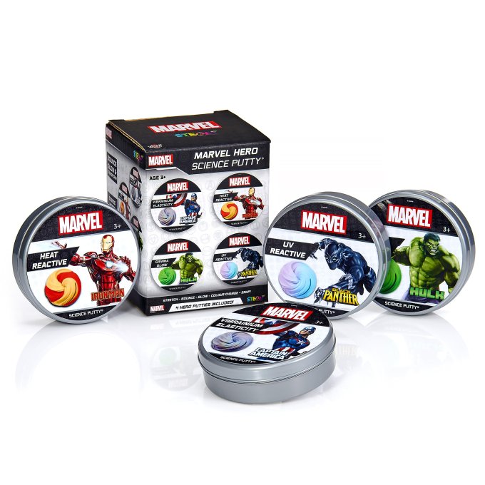 Marvel - Plastelína 4 ks