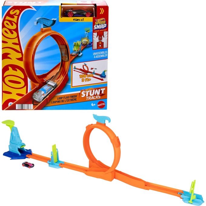 Hot Wheels - Kaskadérská dráha  Loop Flag Finish