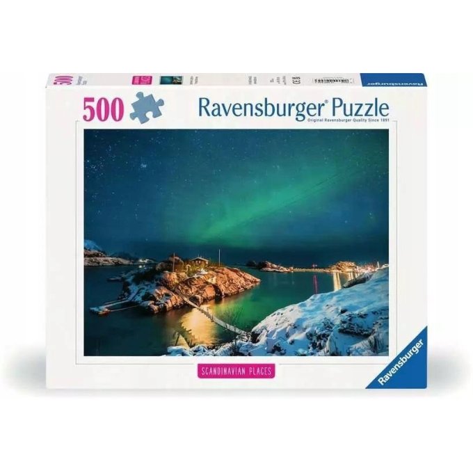 Puzzle 500 – Polární záře Tromso, Norsko