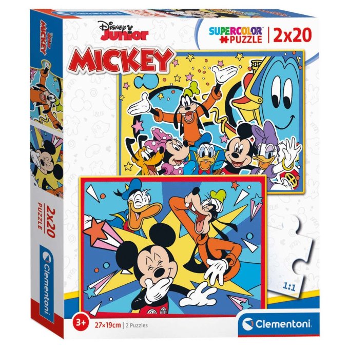 Puzzle 2x20 - Mickey Mouse
