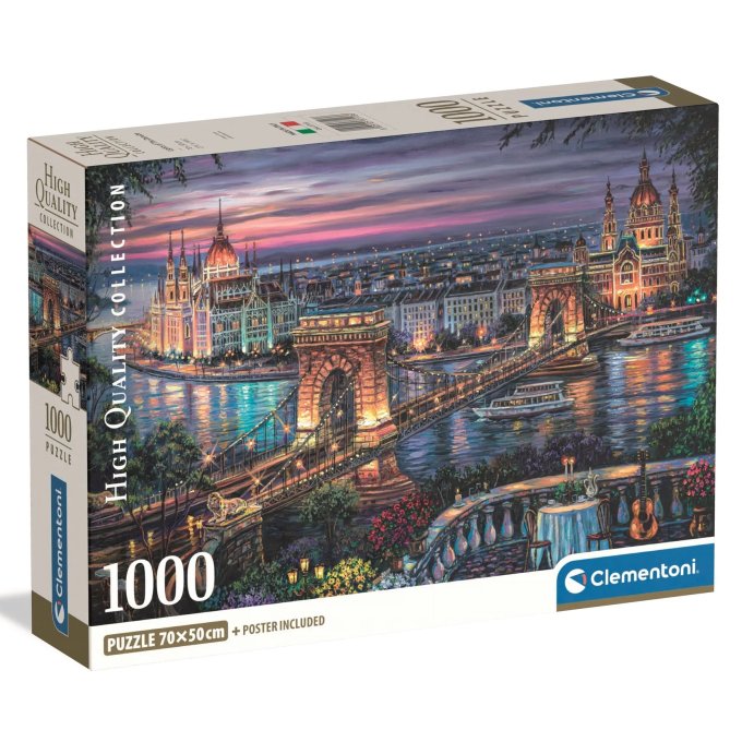 Puzzle 1000 - Světla Dunaje