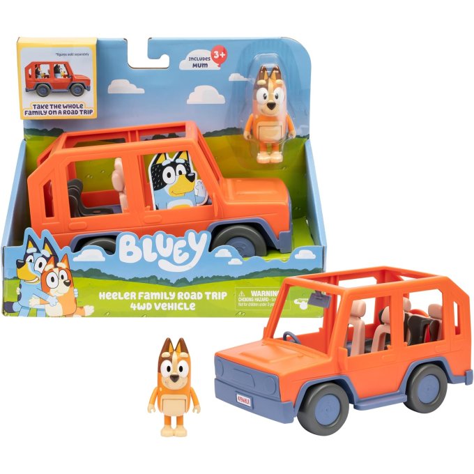 Bluey – Figurka Chilli s vozidlem