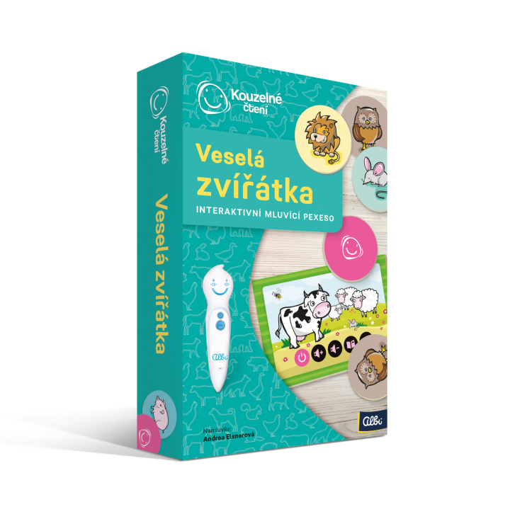 Kouzelné čtení - Pexeso Veselá zvířátka