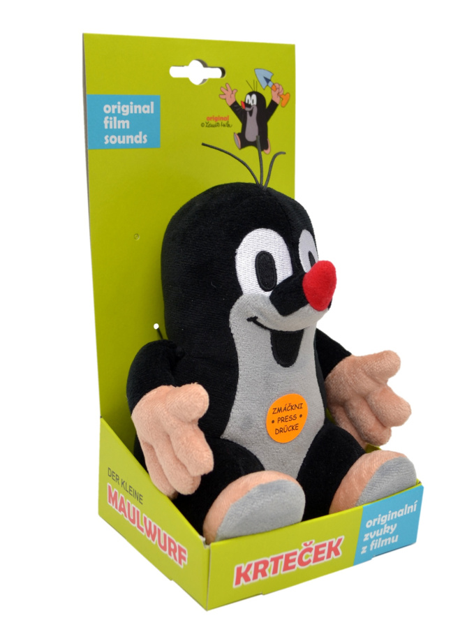 Plyšový Krtek se zvukem 15 cm
