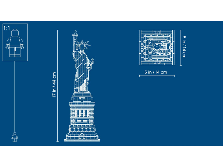 21042 Lego Architecture – Socha svobody