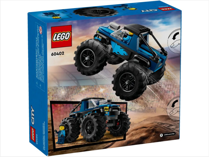 60402 Lego City – Modrý monster truck