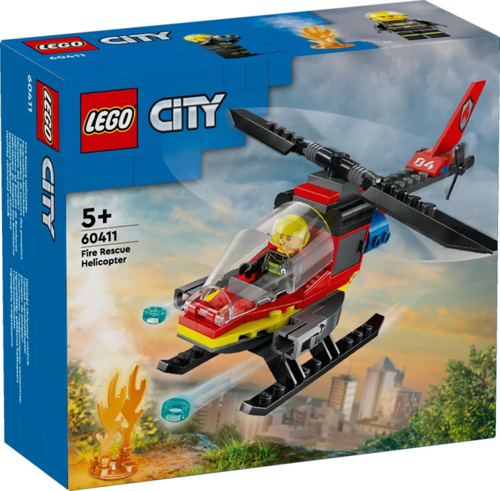60411 Lego City – Hasičský záchranný vrtulník