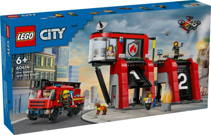 60414 Lego City – Hasičská stanice s hasičským vozidlem