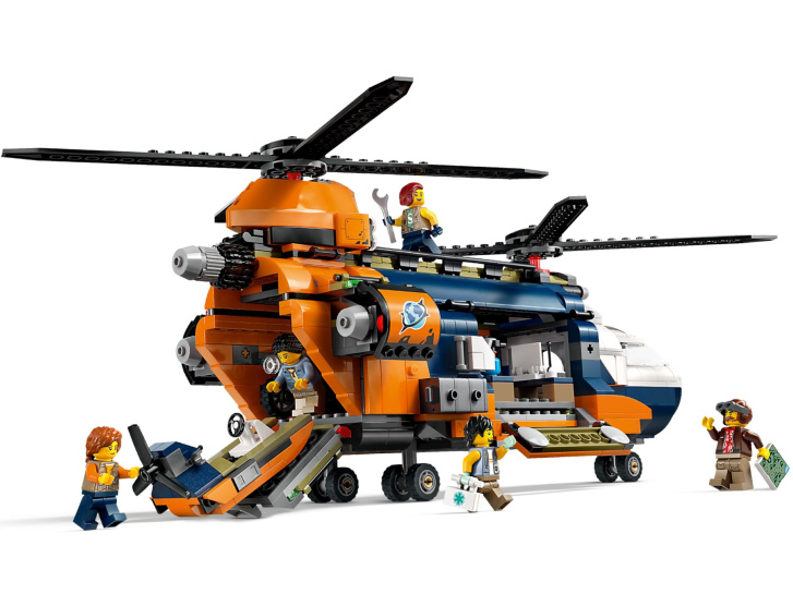 60437 Lego City – Helikoptéra na průzkum džungle v základním táboře