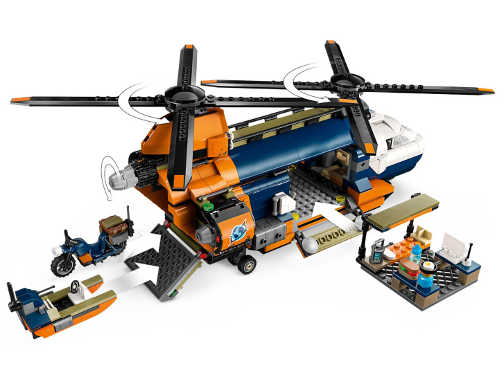60437 Lego City – Helikoptéra na průzkum džungle v základním táboře